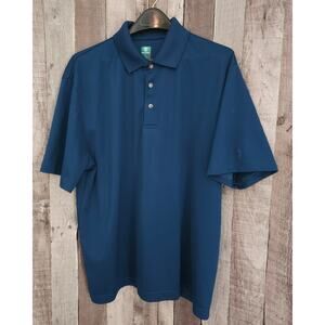 Pro Tour Men’s XL Shirt Air Play Polo Short Sleeve Golf Dark Teal Blue